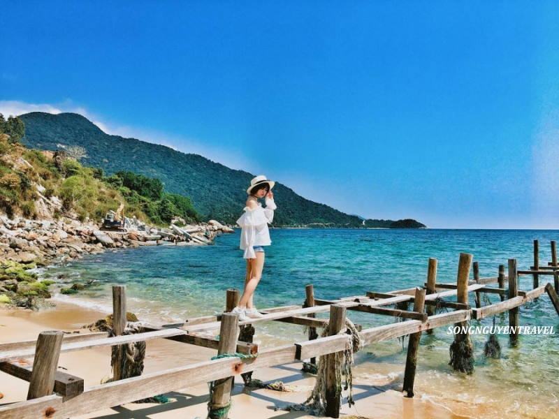 Cầu gỗ checkin Đảo Ông - Cù Lao Chàm
