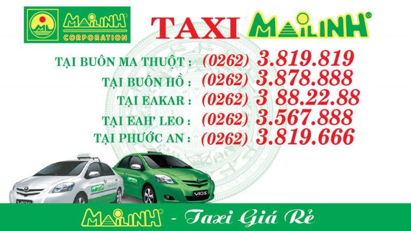 Taxi Mai Linh sân bay Buôn Ma Thuột - DakLak