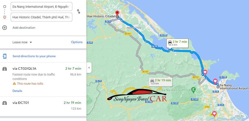 How to get from Da Nang to Hue Imperial City