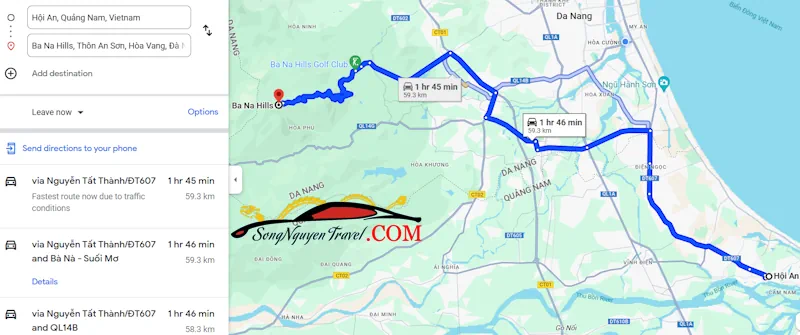 How to get to Ba Na Hills from Hoi An