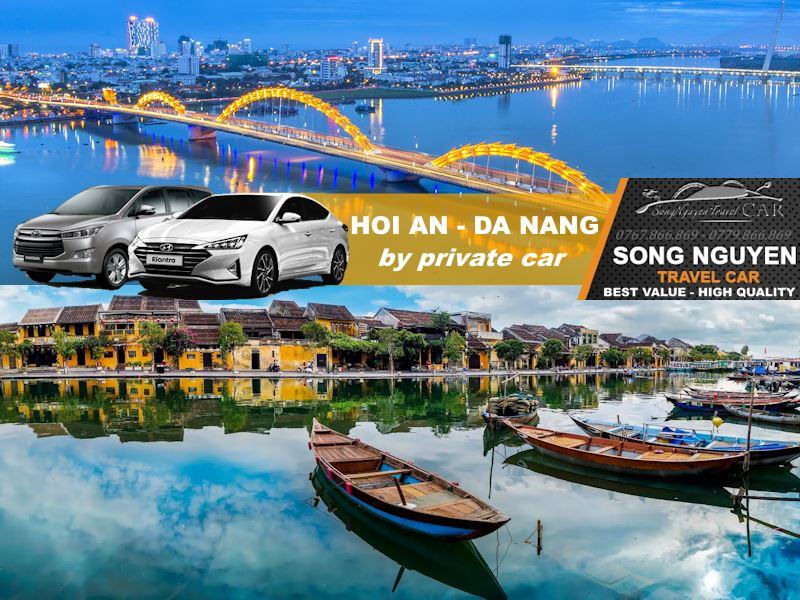 Cheapest Hoi An to Da Nang by private car transfer from 12.99$